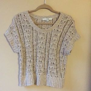 Short Sleeve Knit Sweater - Small